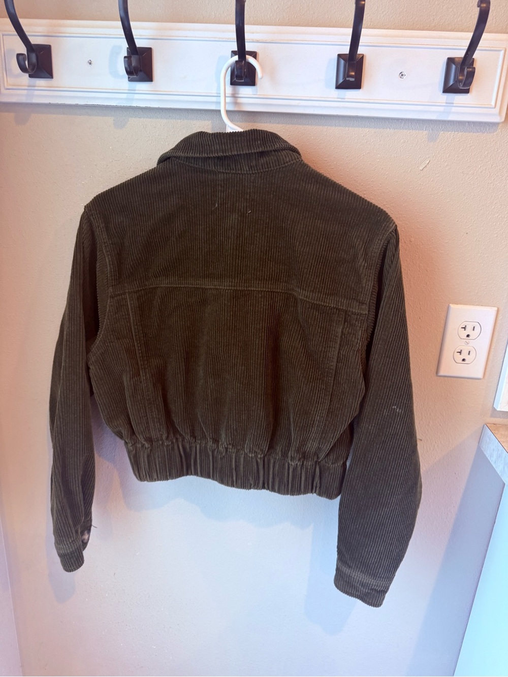 Anthropologie/tgla Olive Green Corduroy Button-Up Jacket - Picture 4 of 8